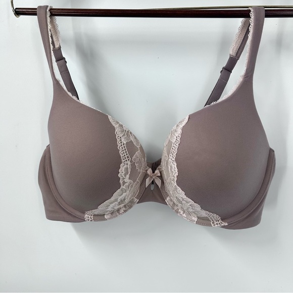Victoria's Secret Perfect Shape Dusty Mauve Lace Bra. - Picture 2 of 5